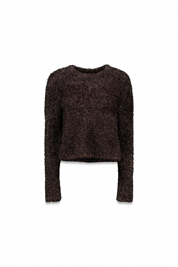 Slowlove Jersey negro lurex Negro