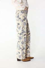Slowlove Jeans recto flores Multicolor