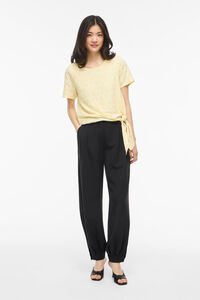 Vila Top de manga corta con calados de algod&oacute;n