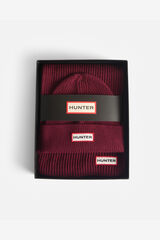 Hunter Conjunto gorro y bufanda Rojo