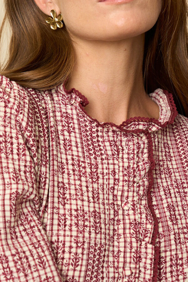 Pol&iacute;n Et Moi Camisa bordada Gabry Rojo