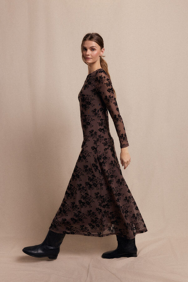 Slowlove Vestido devoré Multicolor