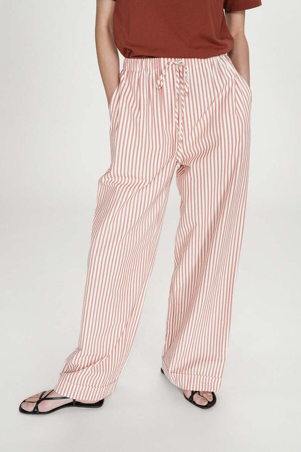 Grace & Mila Pantal&oacute;n a rayas Volute Coral