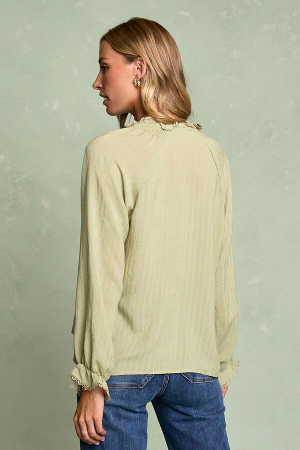 Pol&iacute;n Et Moi Blusa puntilla Lyra Verde