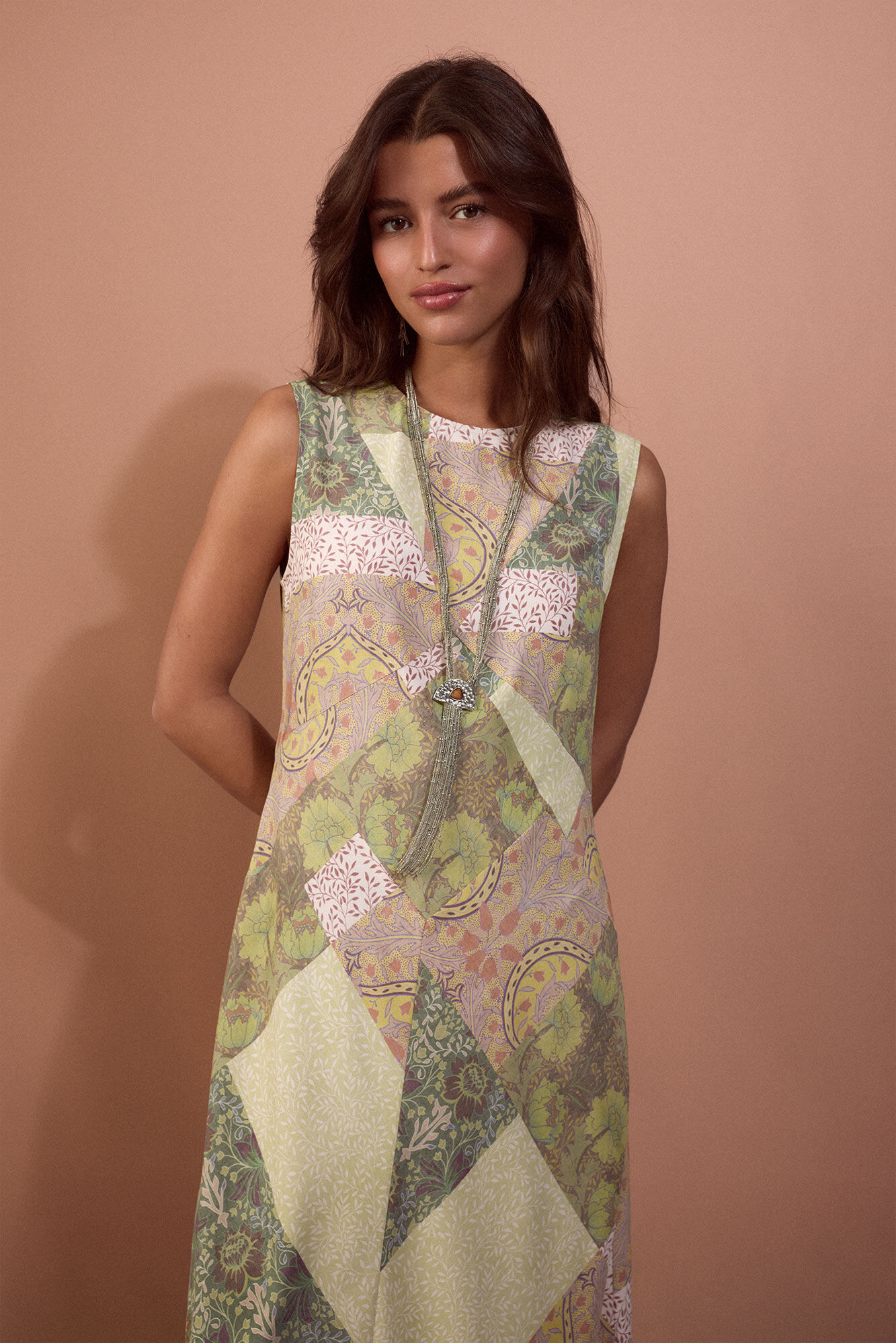 Slowlove Vestido cortes estampado