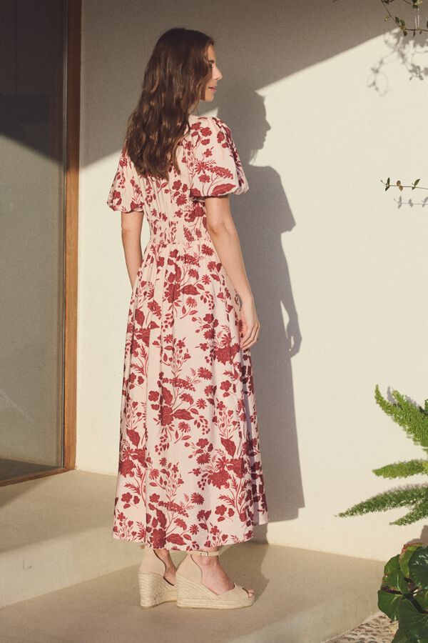 Pol&iacute;n Et Moi Vestido estampado Amal Rosa