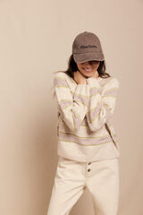 Slowlove Jersey rayas Estampado beige