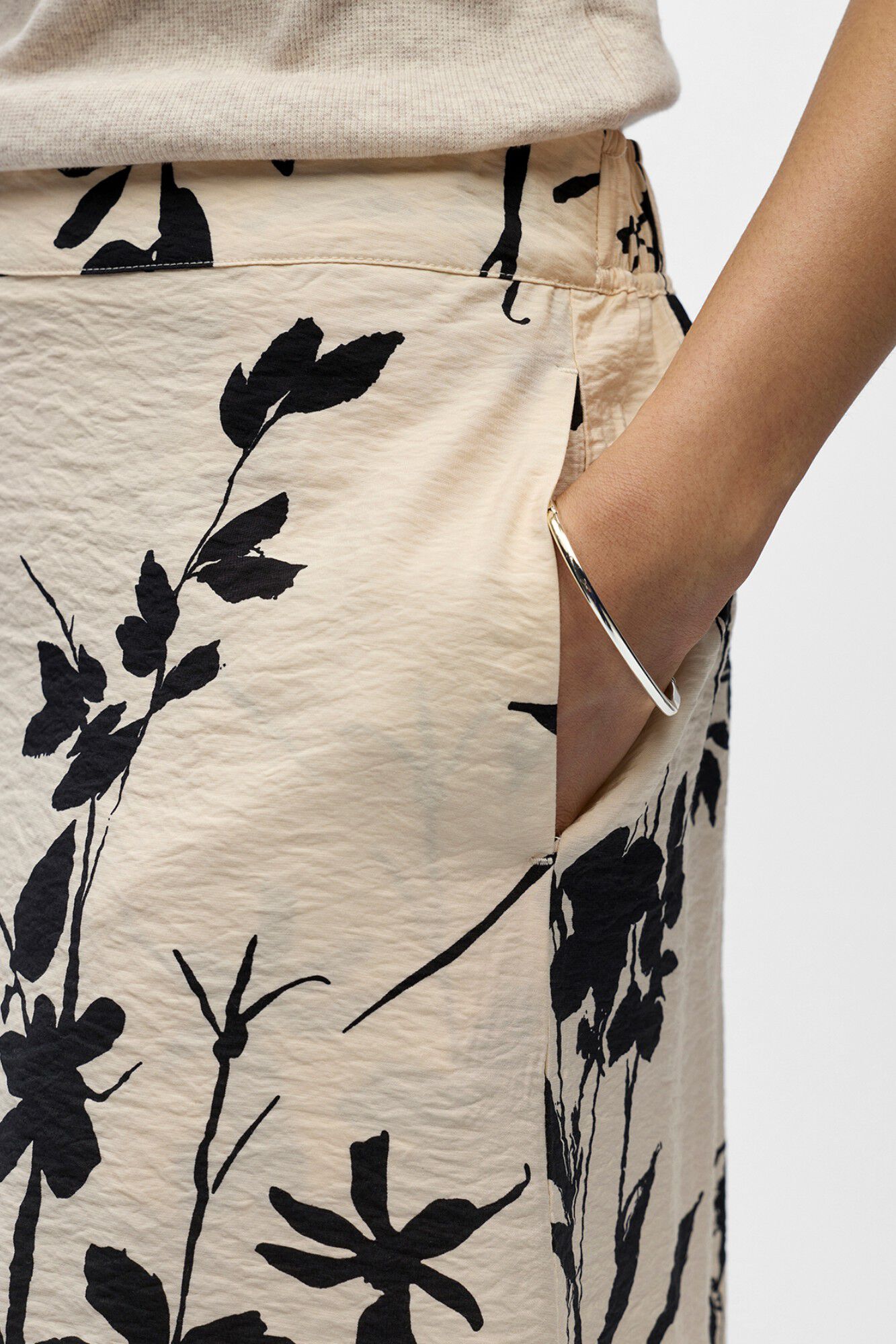 Object Falda midi estampada