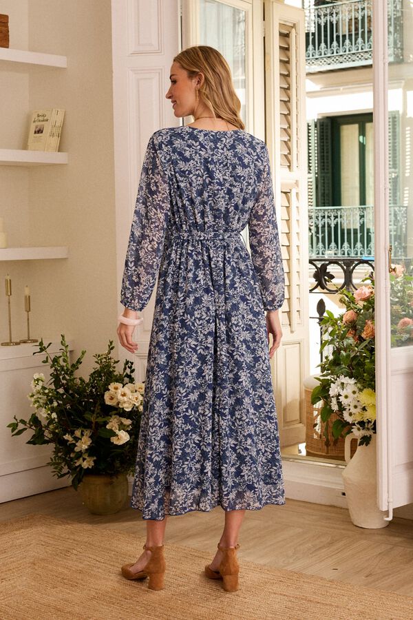 Pol&iacute;n Et Moi Vestido largo Marta Azul