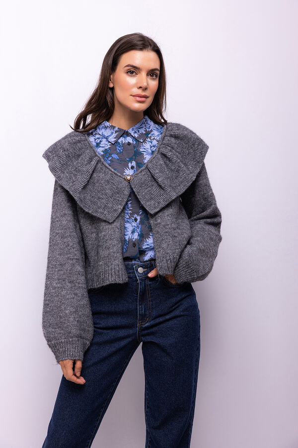 Object Cardigan lana y alpaca Gris