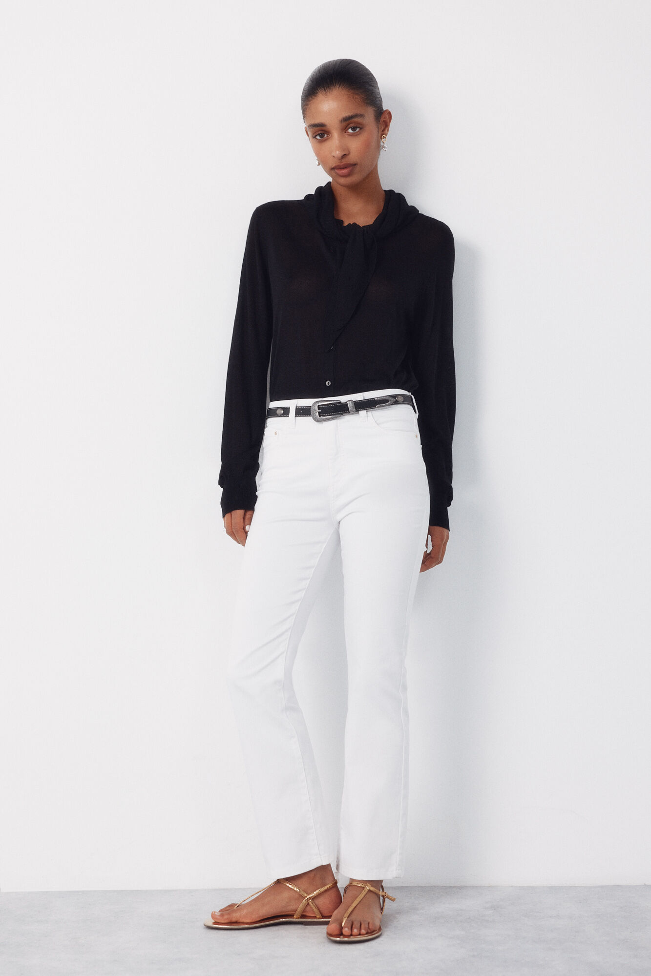 Cortefiel Jeans Sensational Campana Crop