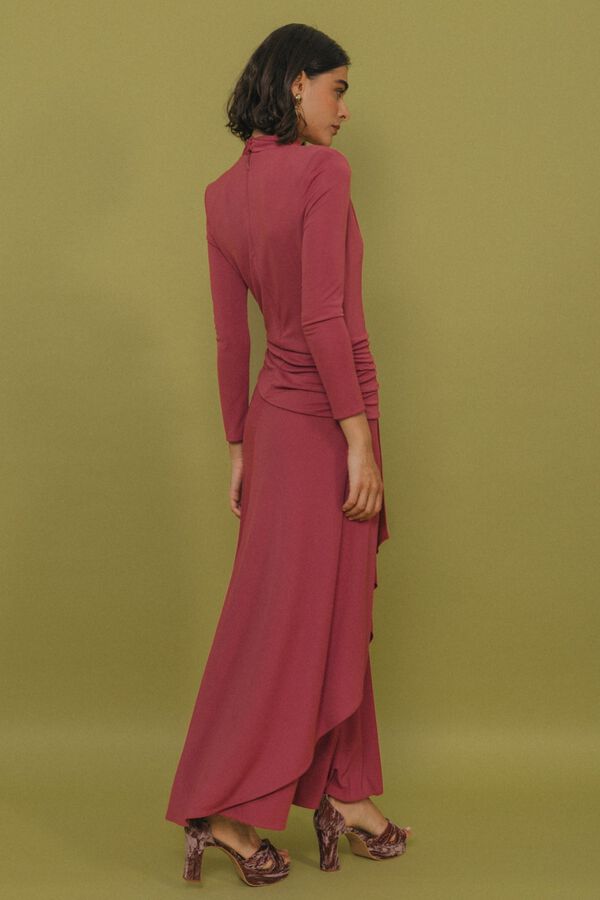 Cherubina Vestido midi Raven Rosa