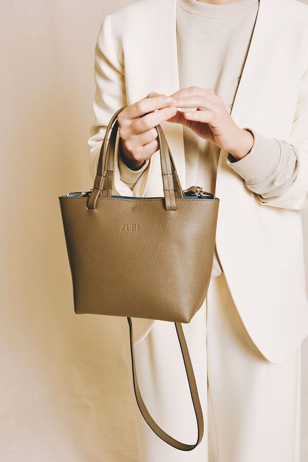 Zubi Bolso tote isak S piel Beige