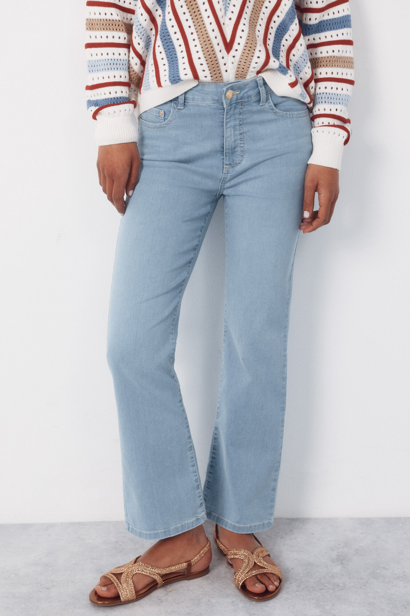 Cortefiel Jeans Sensational Campana Crop
