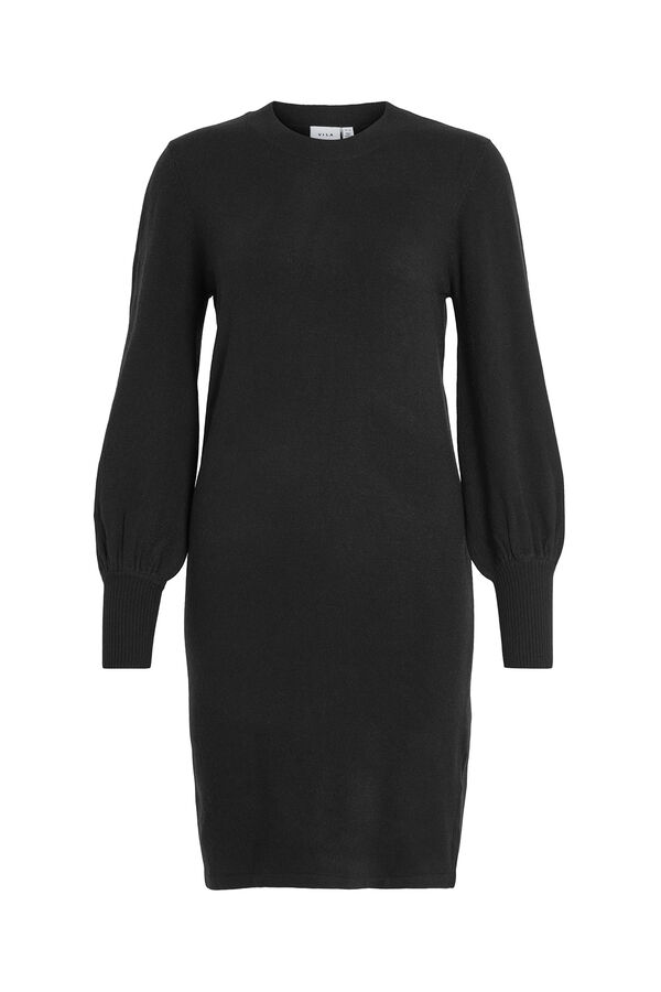 Vila Vestido de punto con viscosa Negro