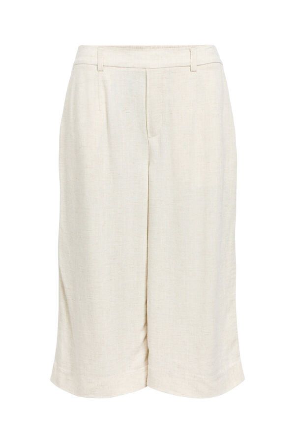 Object Pantal&oacute;n culotte lino Beige