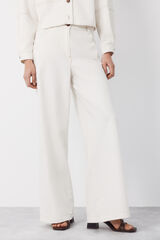 Cortefiel Jean Palazzo Soft Marfil