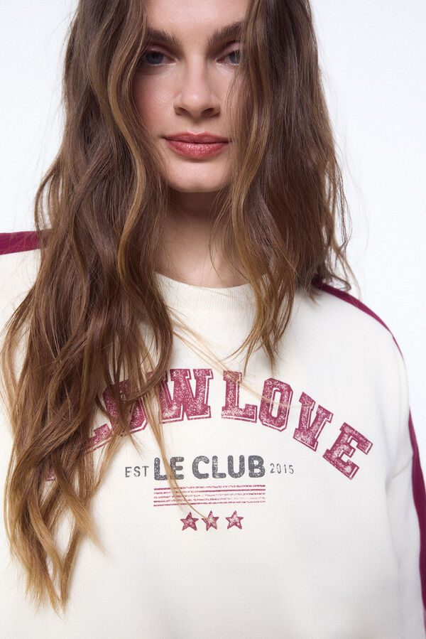 Slowlove Sudadera slowlove oversize Blanco