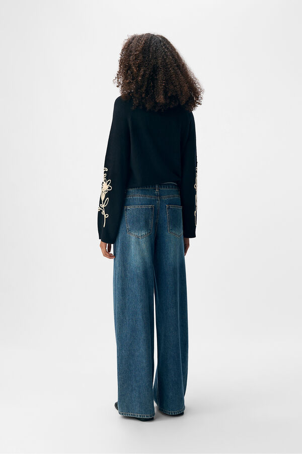 Object Pantal&oacute;n fluido tencel Azul