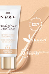 Nuxe BB Cream Hidratante con Color 24H, Prodigieux&reg; le teint &eacute;clat 30ml - Tono claro Estampado blanco