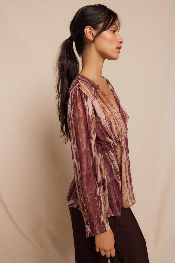 Slowlove Blusa asimetrica Multicolor