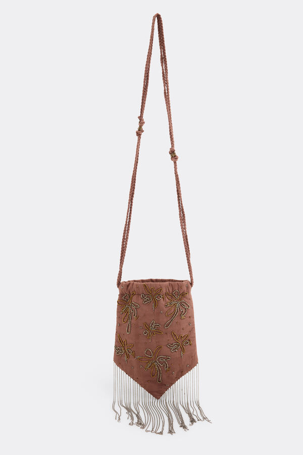 Slowlove Bolso saco estampado floral Rosa