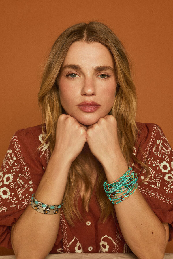Slowlove Brazalete piedra m&uacute;ltiple Multicolor
