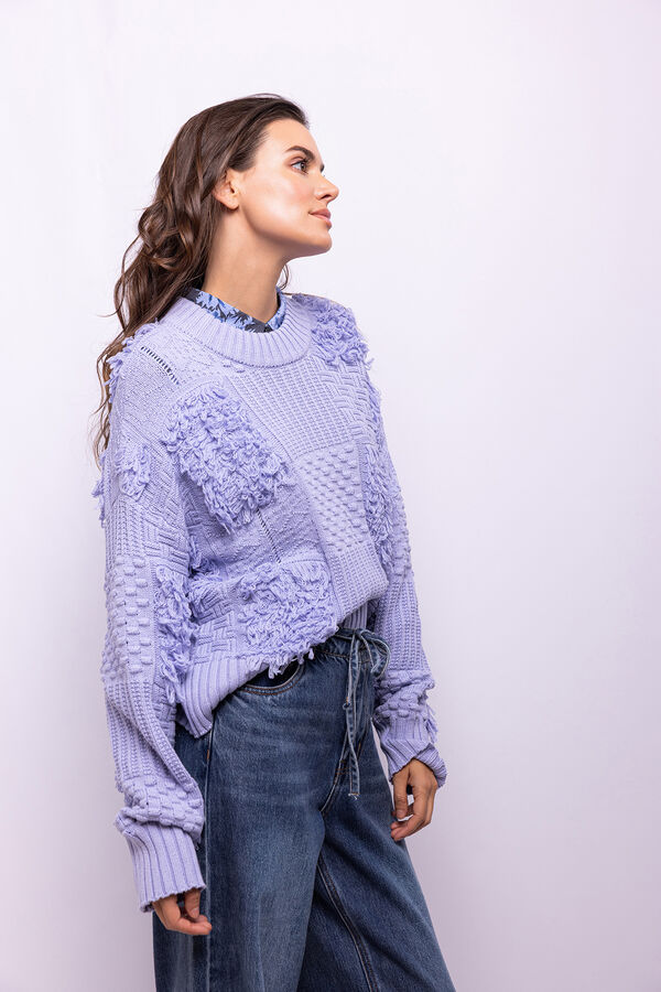 Object Jersey punto patchwork Lila