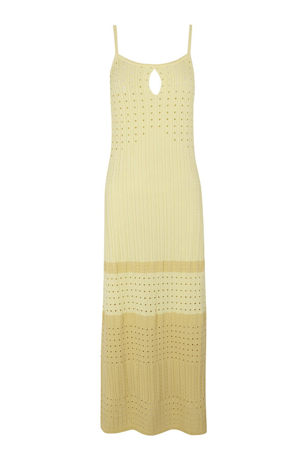 Slowlove Vestido punto degradado Amarillo