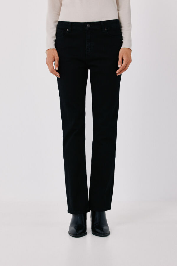 Cortefiel Jeans Rectos Negro