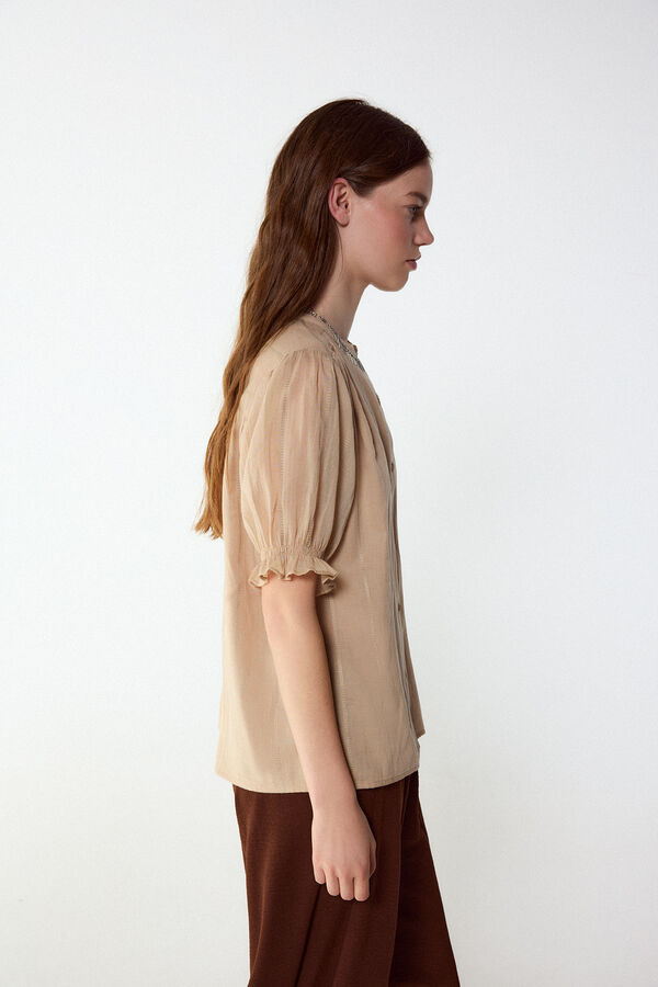 Slowlove Blusa dobby fluido Arena