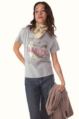 Slowlove Camiseta slowlove mariposa Gris