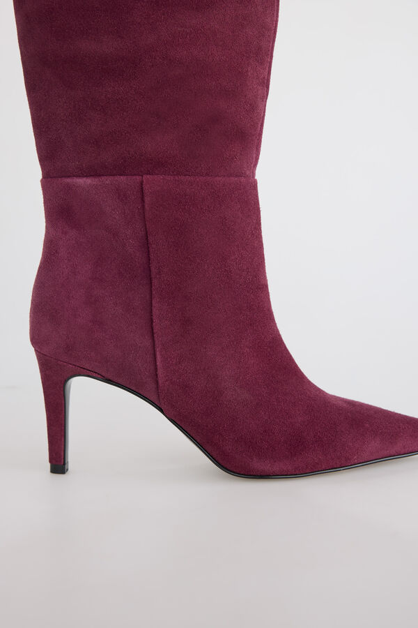 Slowlove Bota alta serraje Granate