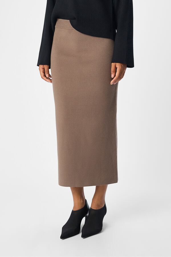 Object Falda punto midi Marr&oacute;n