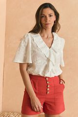 Pol&iacute;n Et Moi Blusa volante Pati Blanco