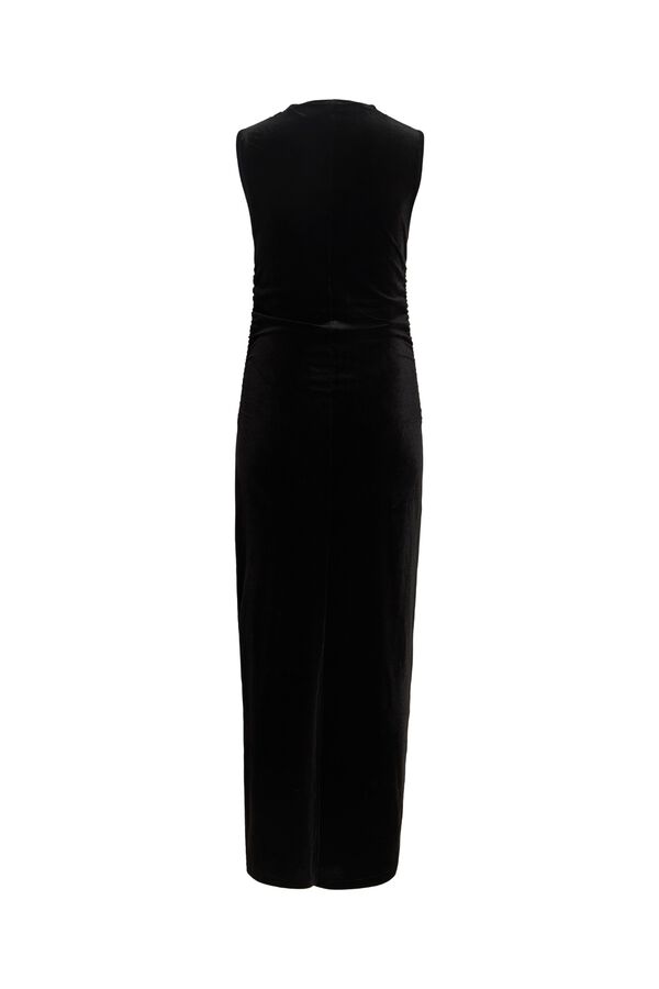 Vila Vestido largo de terciopelo Negro