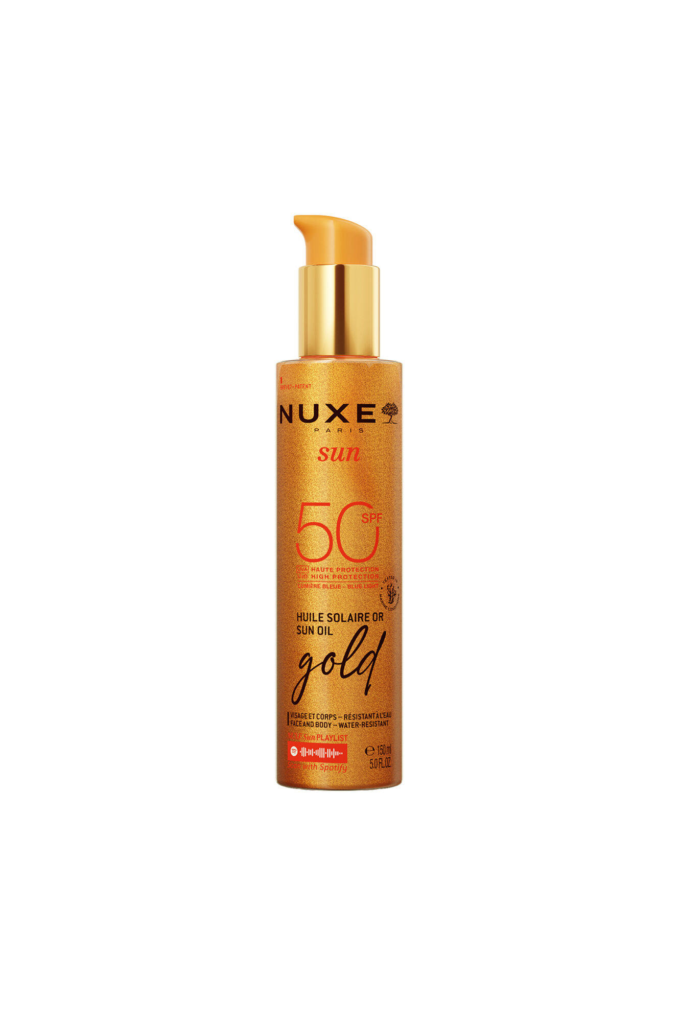 Nuxe NUXE SUN ACEITE BRONCEADOR GOLD ROSTRO Y CUERPO SPF 50 150ML