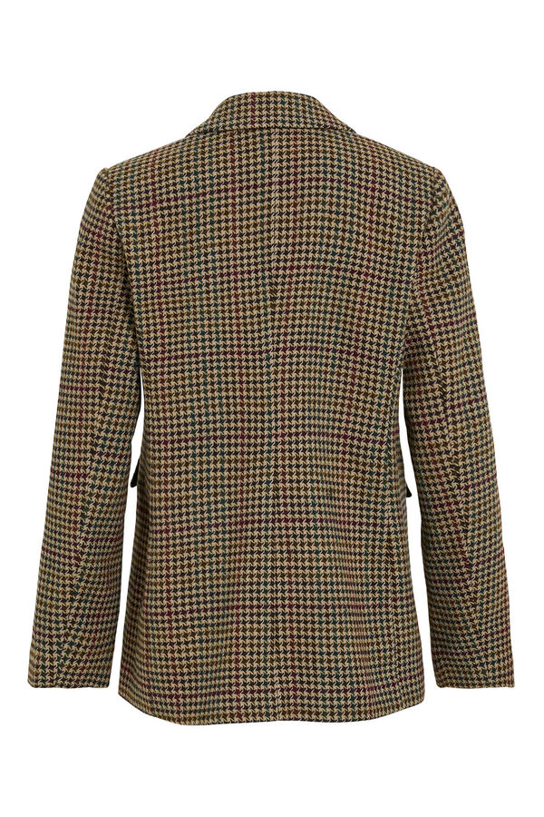 Vila Americana blazer de cuadros Marrón