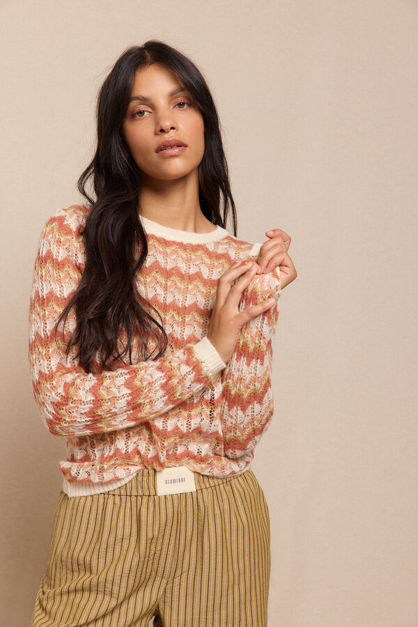 Slowlove Jersey calado multicolor Multicolor