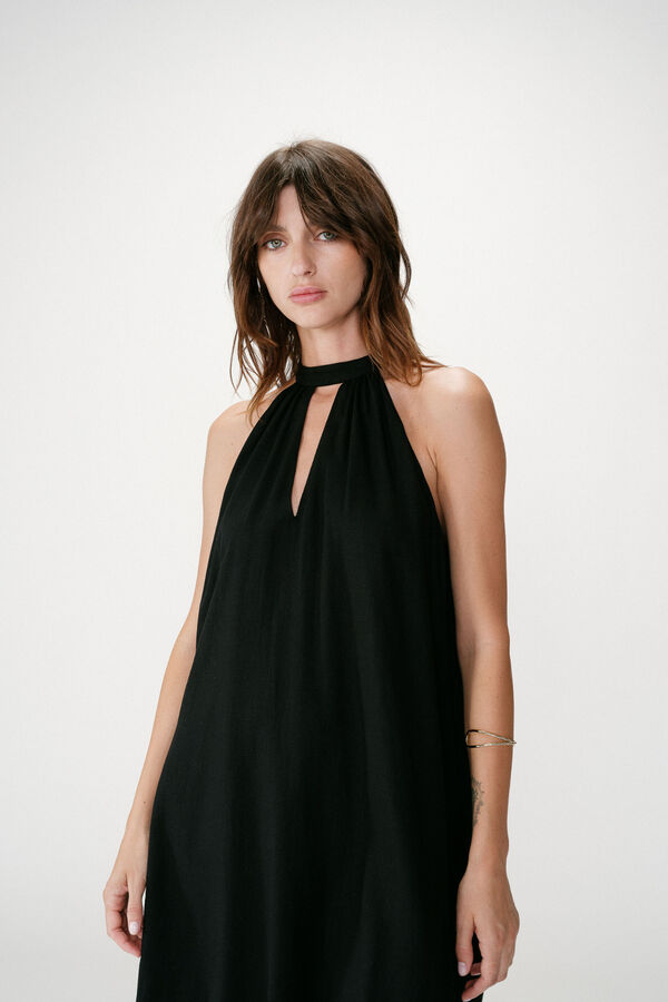 Grace & Mila Vestido corto escote halter Whola Negro