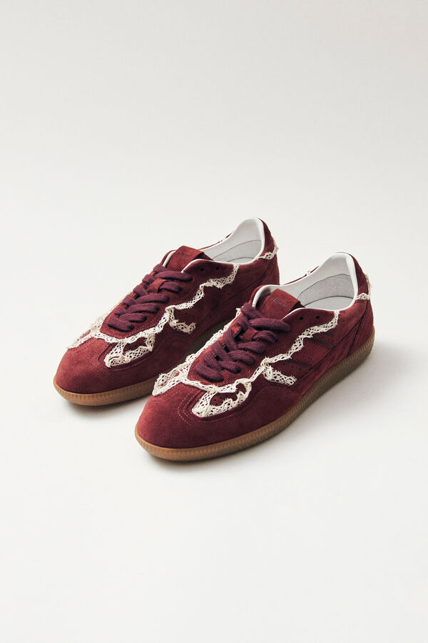 Alohas Zapatillas de cuero Tb.490 Crochet Granate