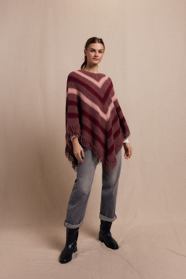 Slowlove Pocho rayas Granate