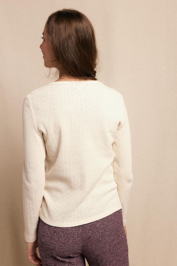 Slowlove Top panadero estructura Marfil