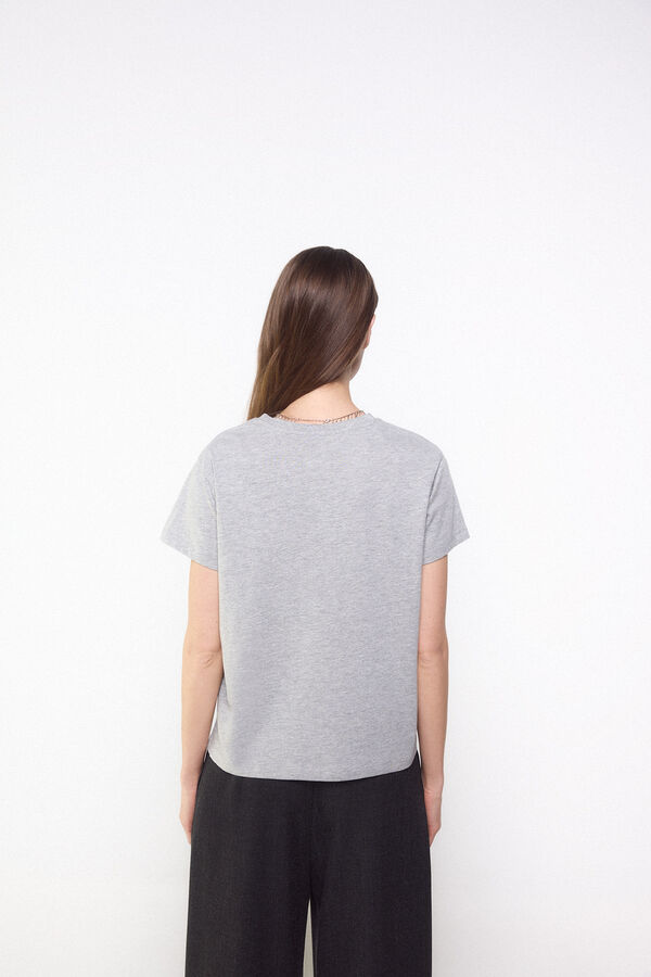 Slowlove Camiseta slowlove mariposa Gris