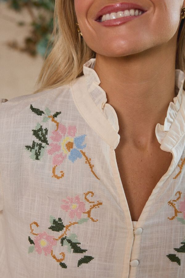 Pol&iacute;n Et Moi Camisa bordados Julieta Marfil