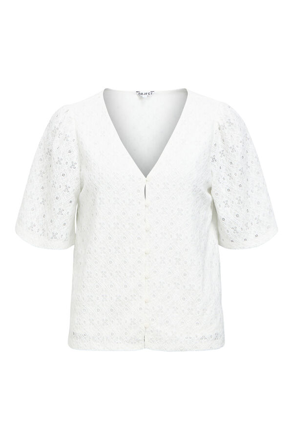 Object Top estructura manga corta Blanco