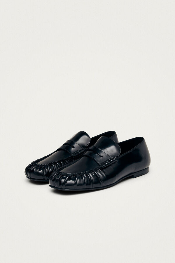 Alohas Mocasines de cuero Aven Negro