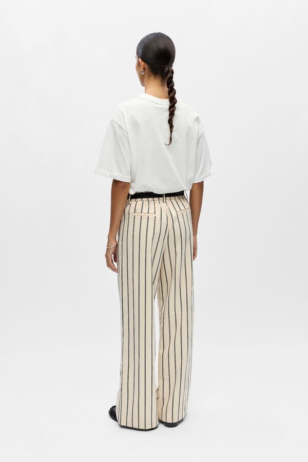 Object Pantal&oacute;n de corte ancho Beige