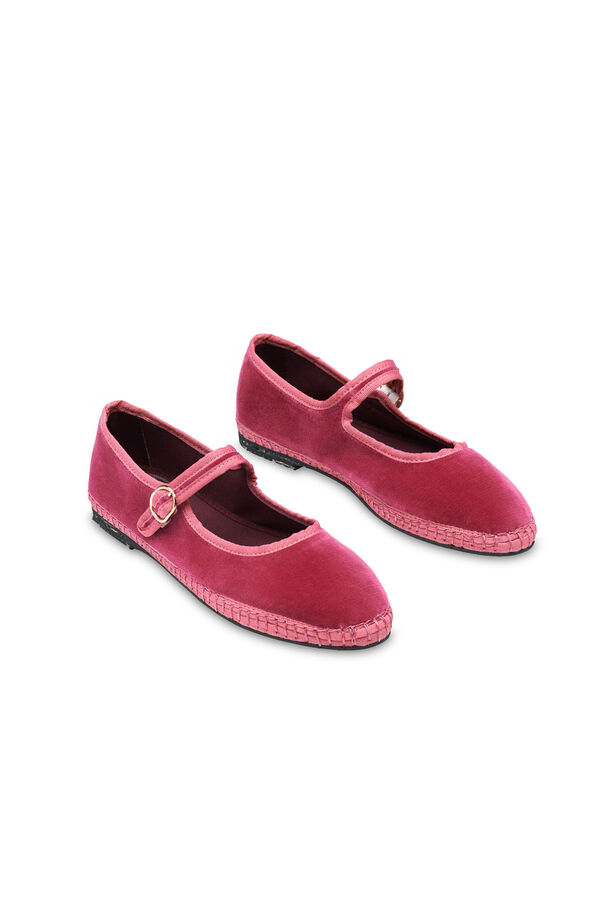 Flabelus Mery Jane de terciopelo Rosa
