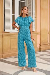 Pol&iacute;n Et Moi Mono estampado Lidia Turquesa